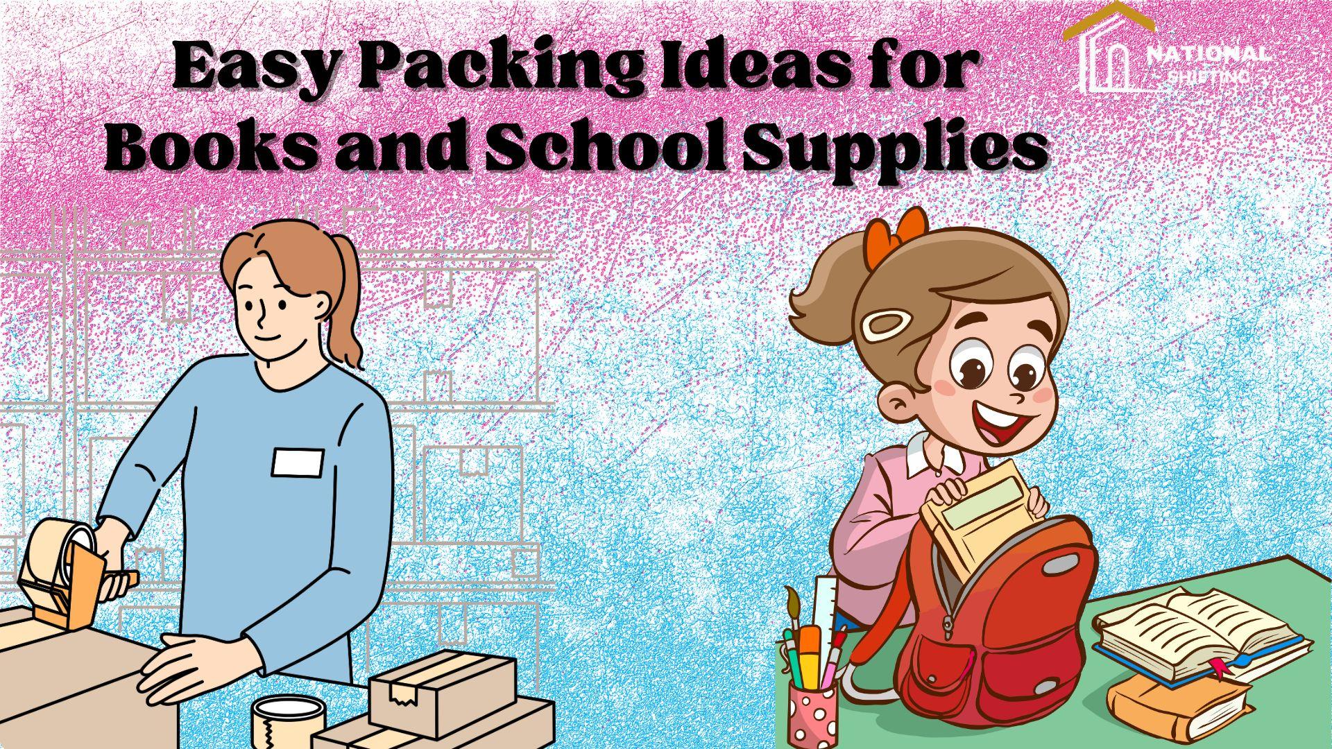 Easy Tips for Packing Books and School Supplies