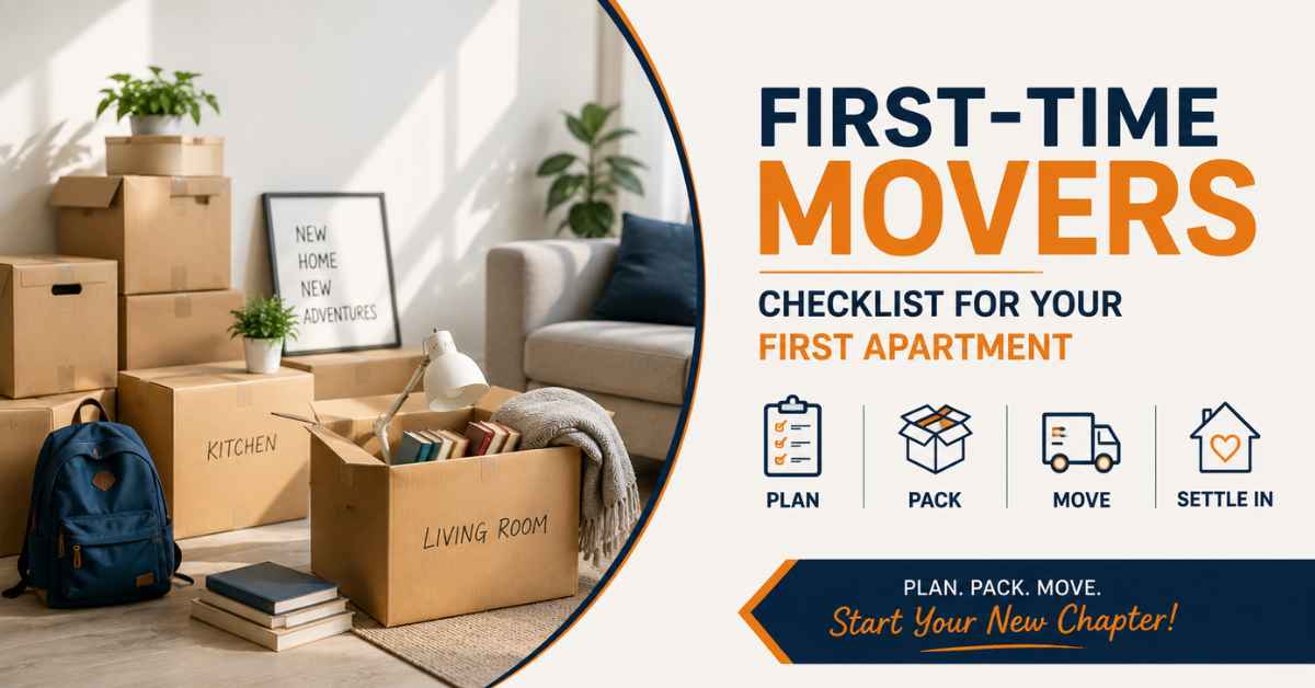 First-Time Movers: A Complete Checklist for Your First Apartment