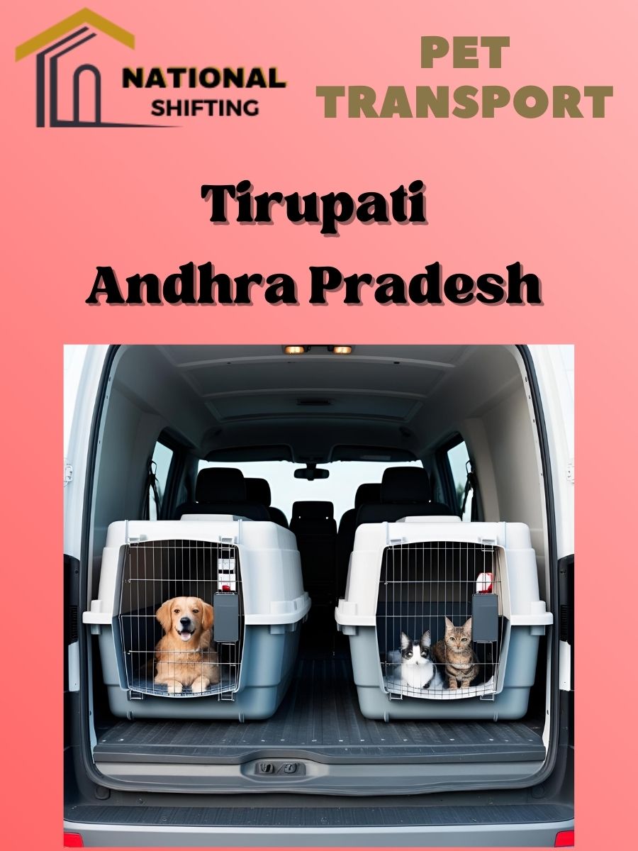 Pet transport services in Tirupati