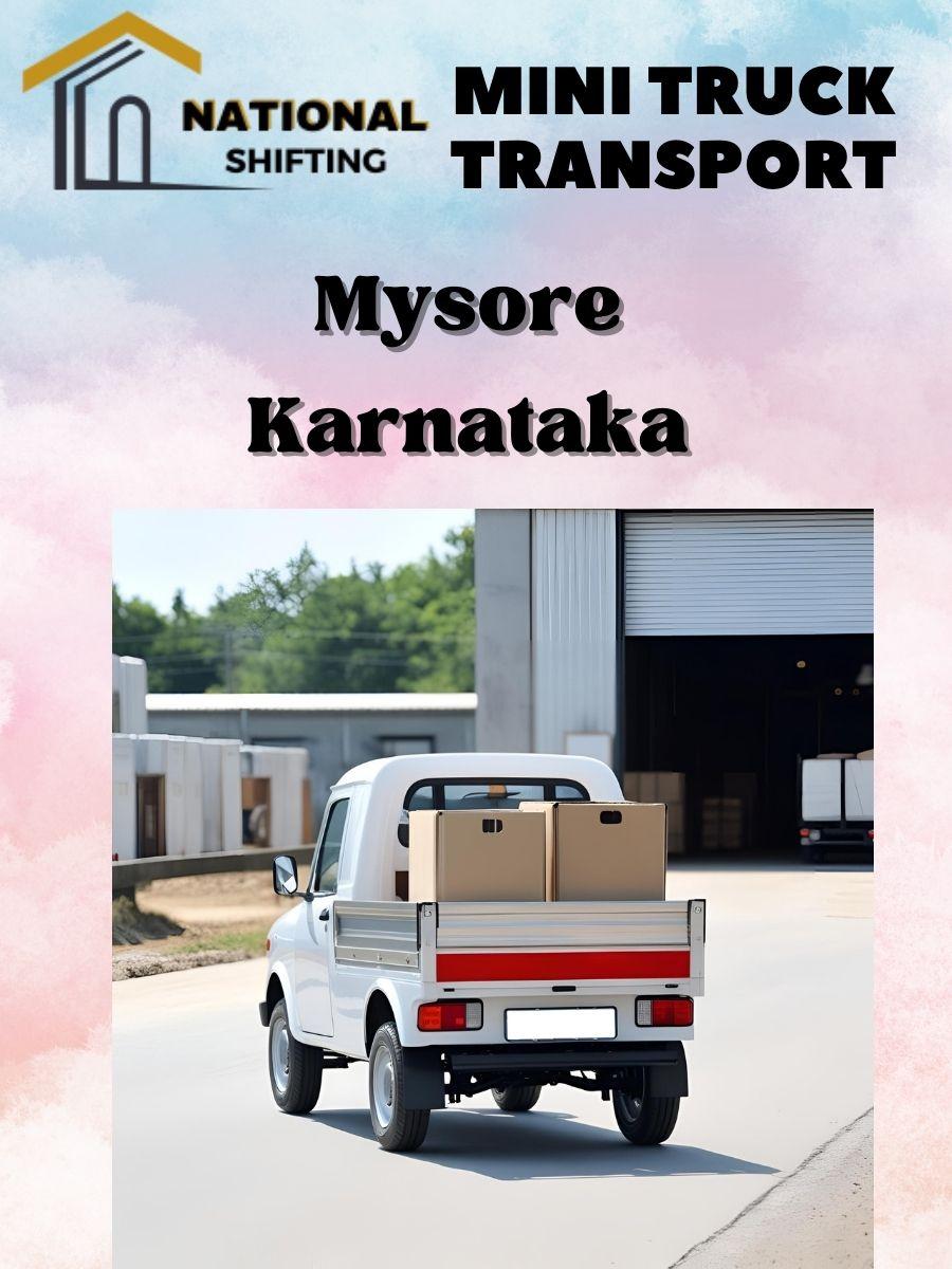 Mini truck transport services in Mysore