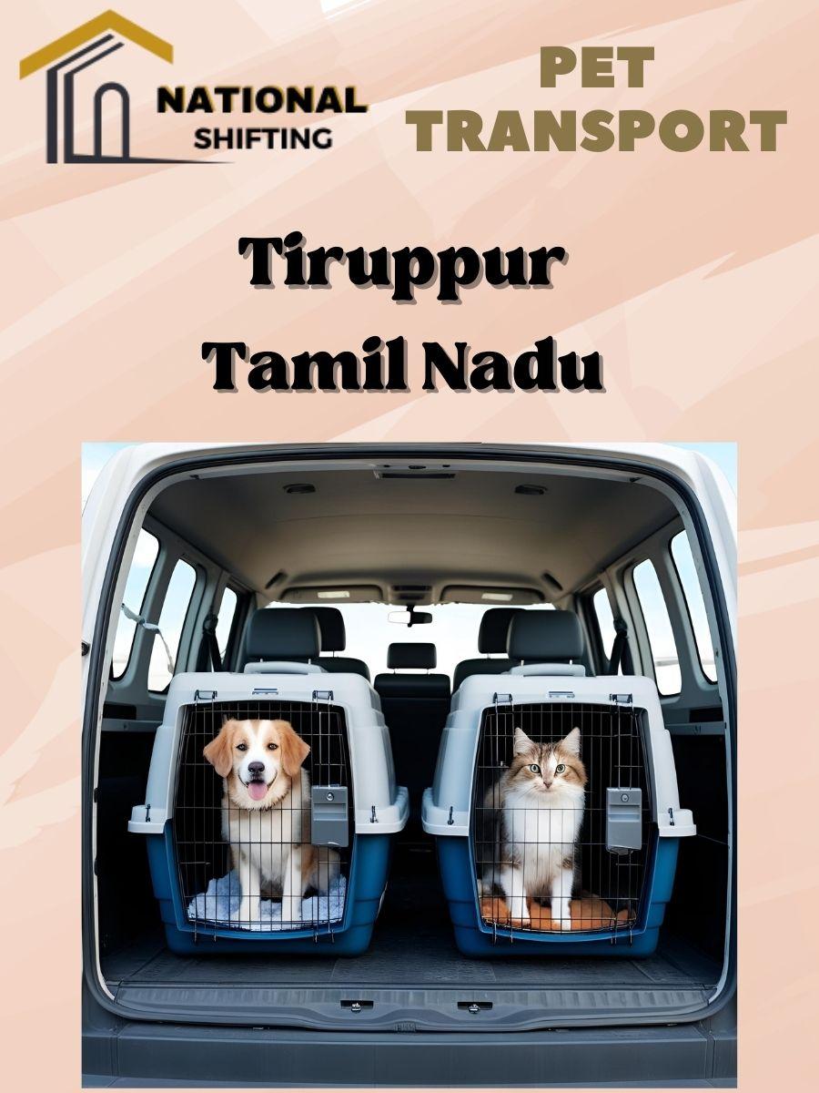 Pet transport services in Tiruppur
